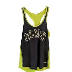 EUC Under Armour Miami University Mesh Tank, S